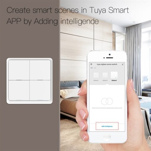 Công tắc không dây 4 nút cứng Zigbee - Ảnh 4