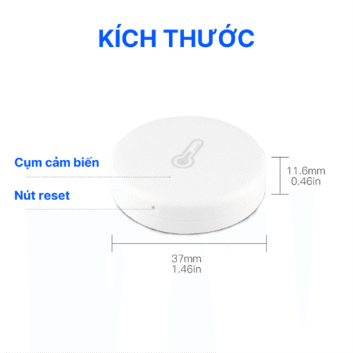Cảm biến nhiệt độ & độ ẩm không khí Zigbee - Ảnh 4
