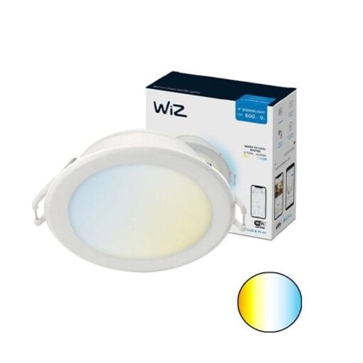 Đèn âm trần WiZ Tunable White Downlight 105 mm 9W