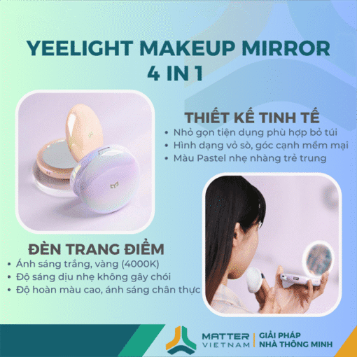 Đèn Gương cầm tay Yeelight 4 trong 1 (Gương, Đèn, Sưởi tay, sạc dự phòng) - Ảnh 2