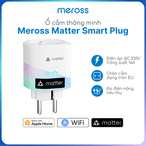 Ổ cắm rời Meross Matter EU - Ảnh 3