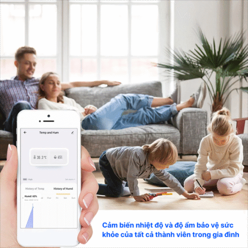 Cảm biến nhiệt độ & độ ẩm không khí Zigbee - Ảnh 3