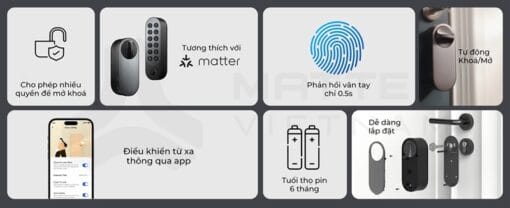 Khoá Aqara U200 (Quốc tế) - Ảnh 4