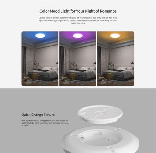 Đèn ốp trần siêu mỏng Yeelight Comet - Ảnh 2
