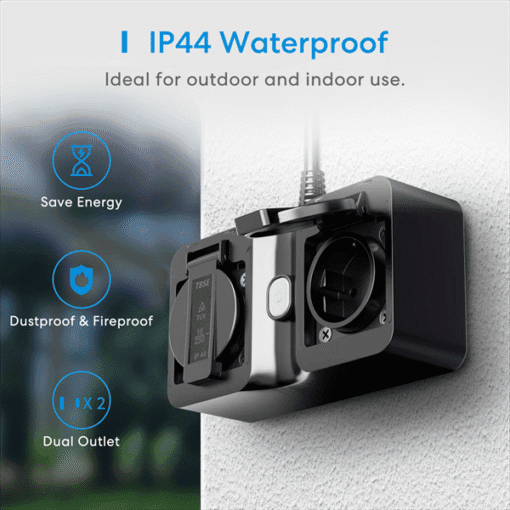 Ổ cắm ngoài trời Meross Outdoor Smart Plug EU (Homekit) - Ảnh 4