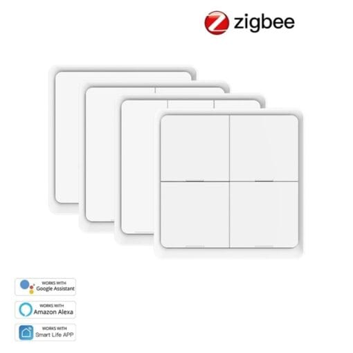 Công tắc không dây 4 nút cứng Zigbee - Ảnh 3