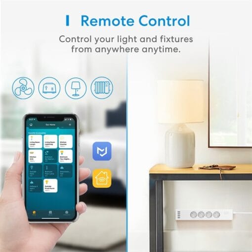 Ổ cắm nối dài Meross Power Strip 4 AC + 2 USB + sạc nhanh USB-C - Ảnh 5