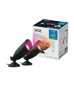 Bộ 2 đèn Spotlight ngoài trời Wiz 12V Ground Spot Starter Kit EU C