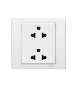 Mặt ổ cắm vuông đôi Schneider Vivace